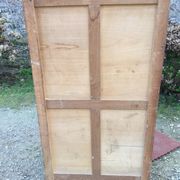 Vintage wardrobe with compass feet in beech