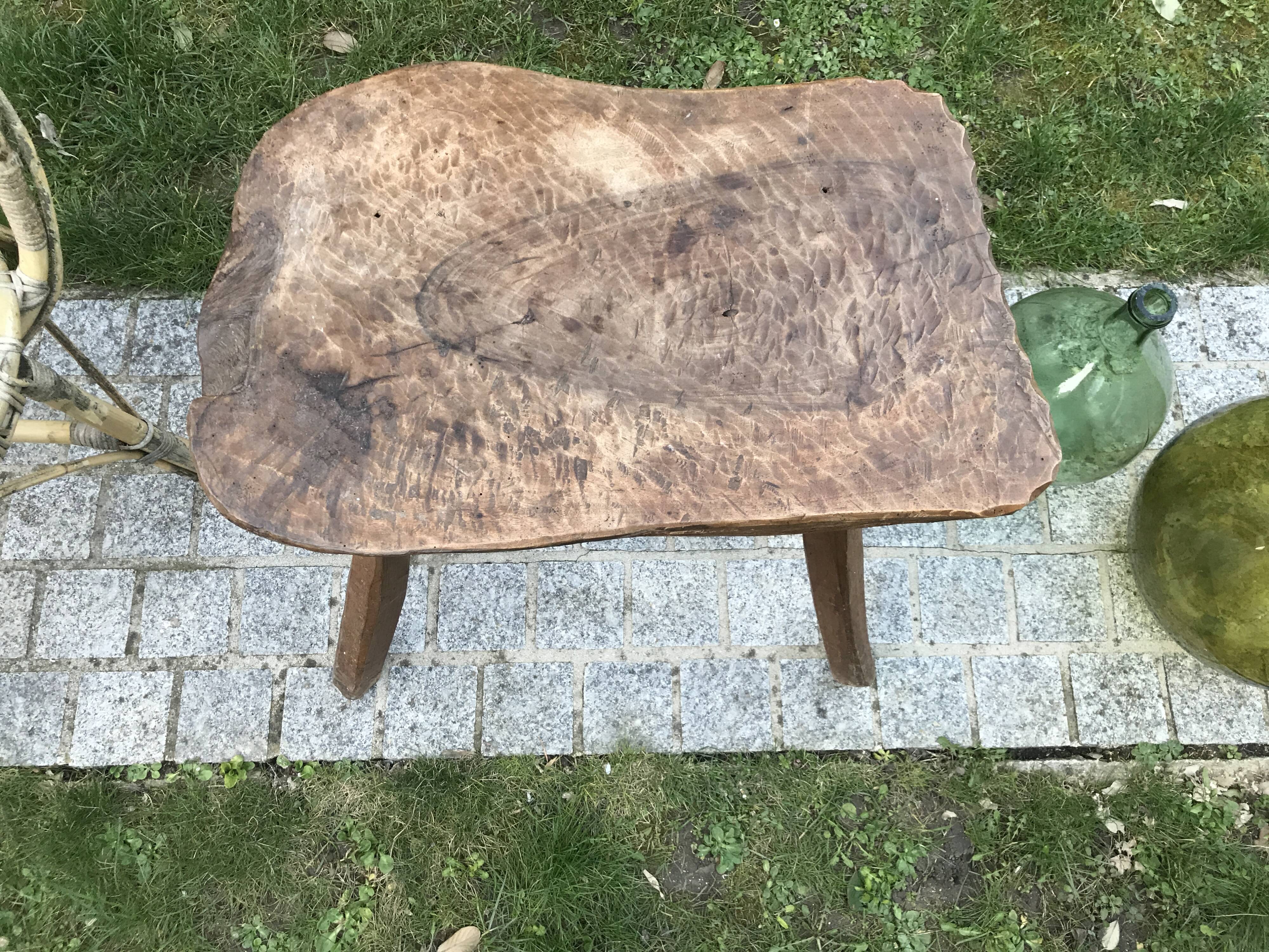 Brutalist style coffee table 1950