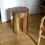 Solid teak stool