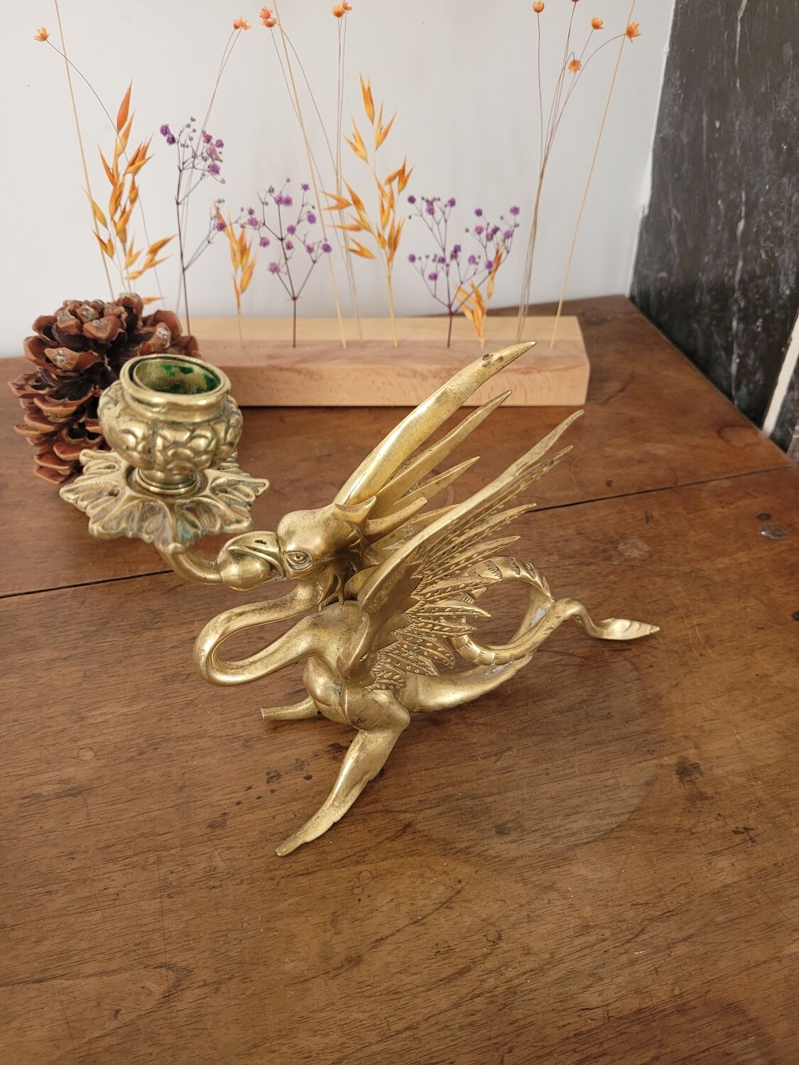 Bronze chandelier dragon no. 2