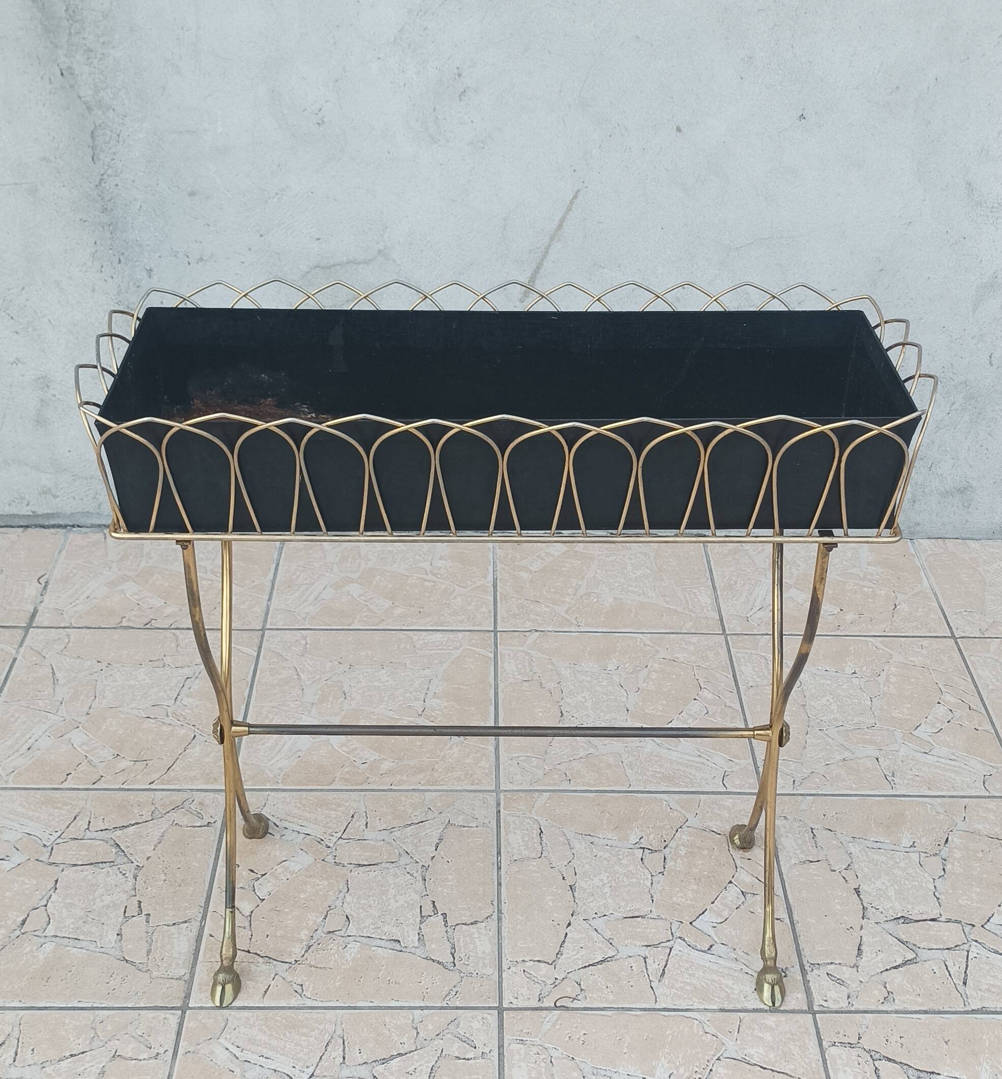 Brass planter in the style of Maison Jansen 1960