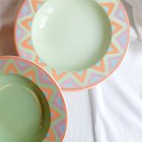 Set of 6 hollow plates Pagnossin model Arizona