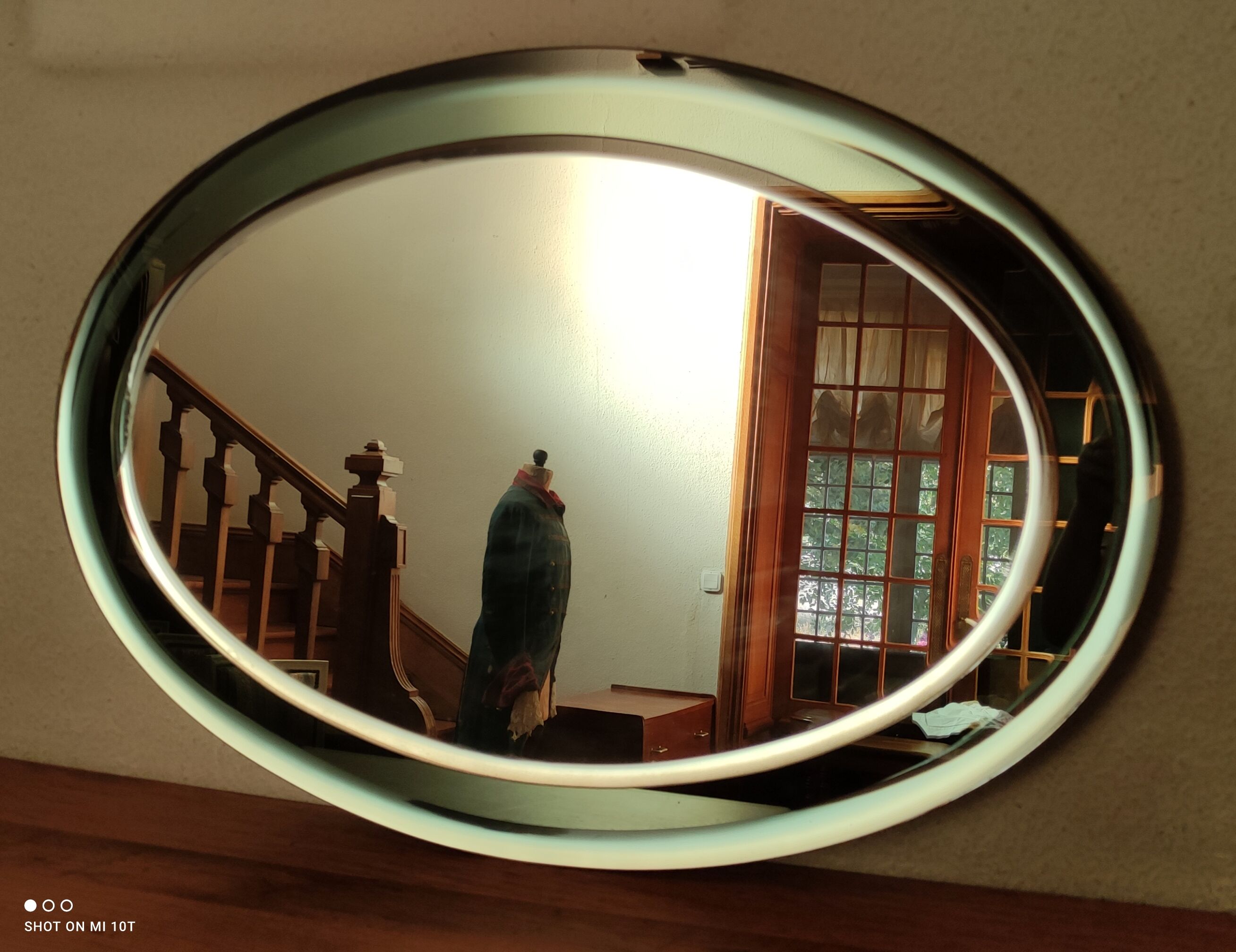Vintage oval mirror