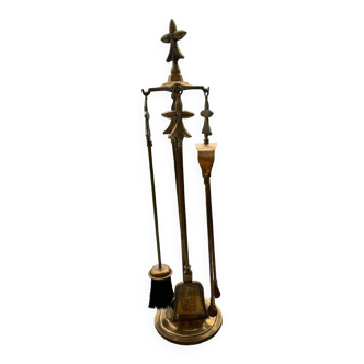 Serviteur  de cheminée laiton ancien