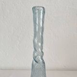 Vintage Biot twisted bubble blown glass soliflore vase