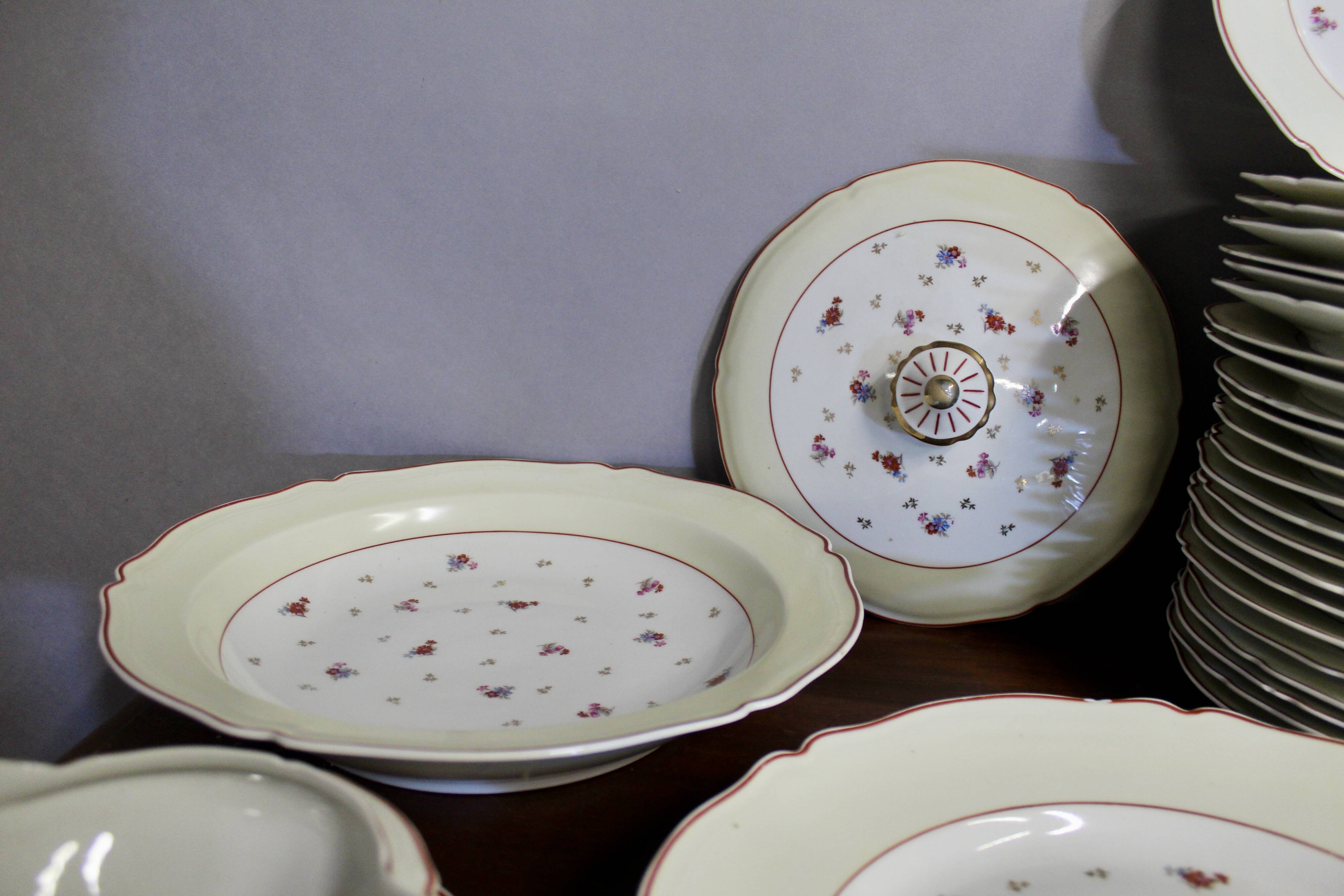 Limoges porcelain dinner service, Limoges Unique