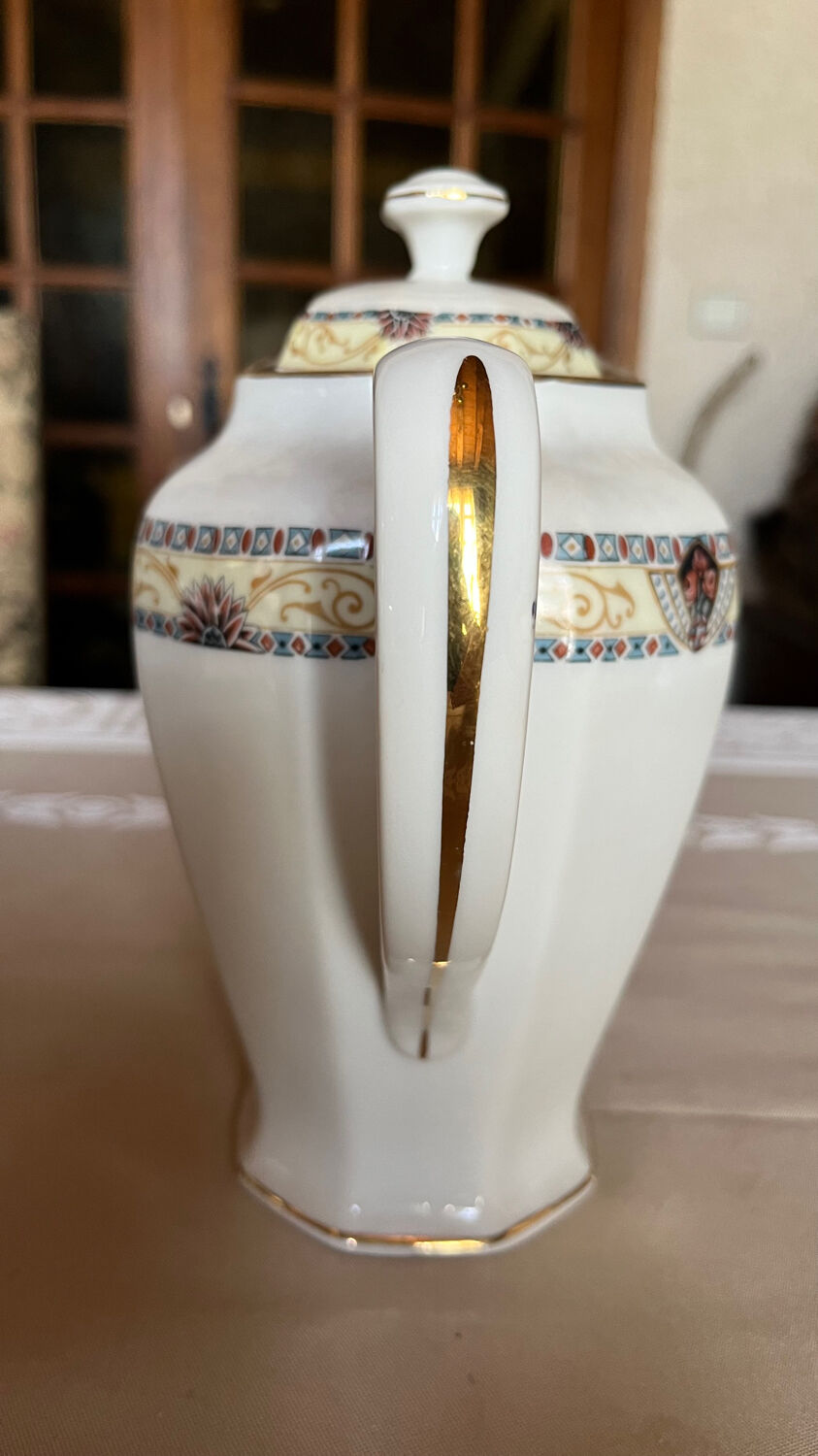 Old Limoges porcelain coffee service WG & Cie