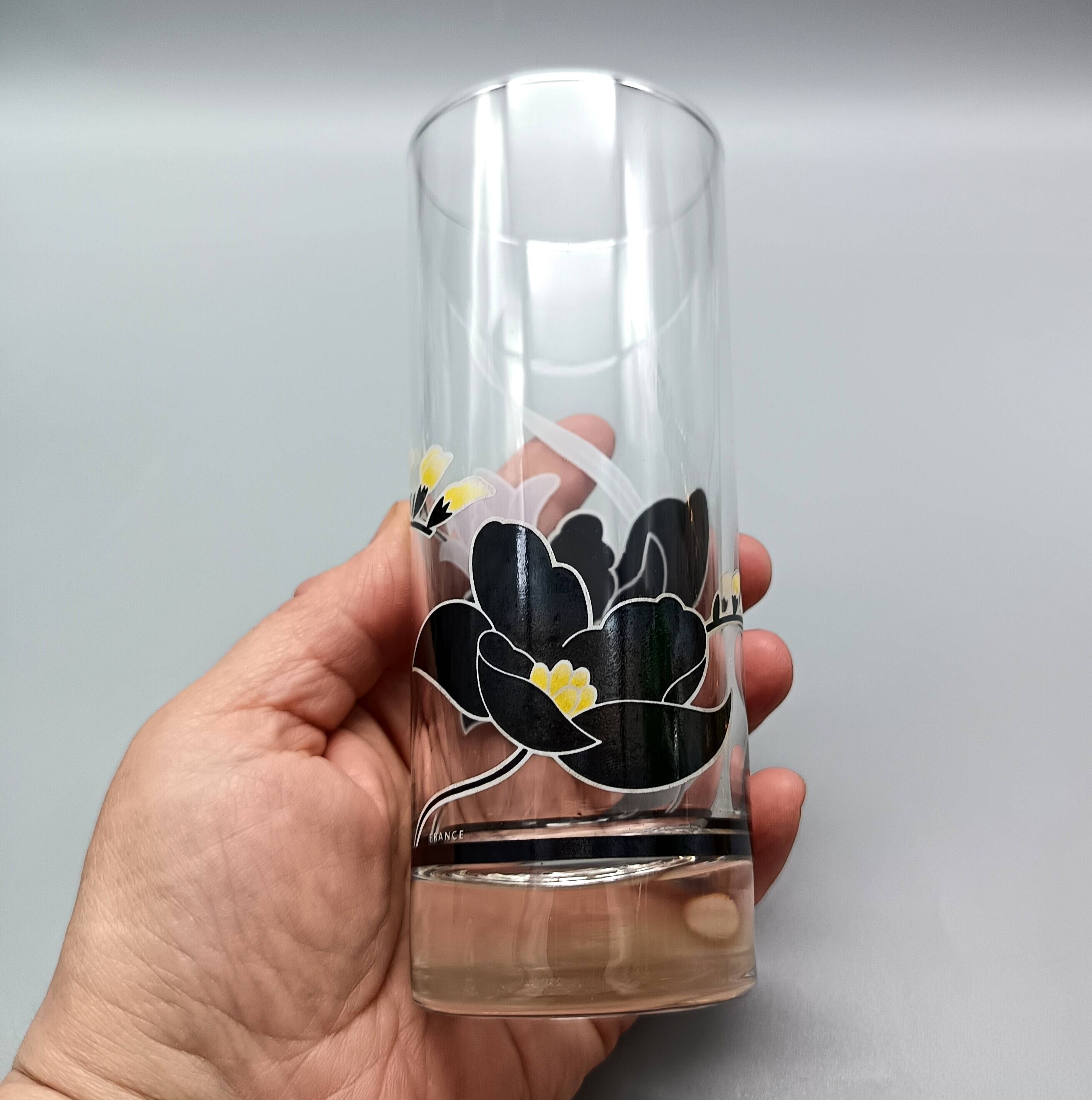 8 Luminarc GLASSES model Anaïs rose noire vintage longdrink