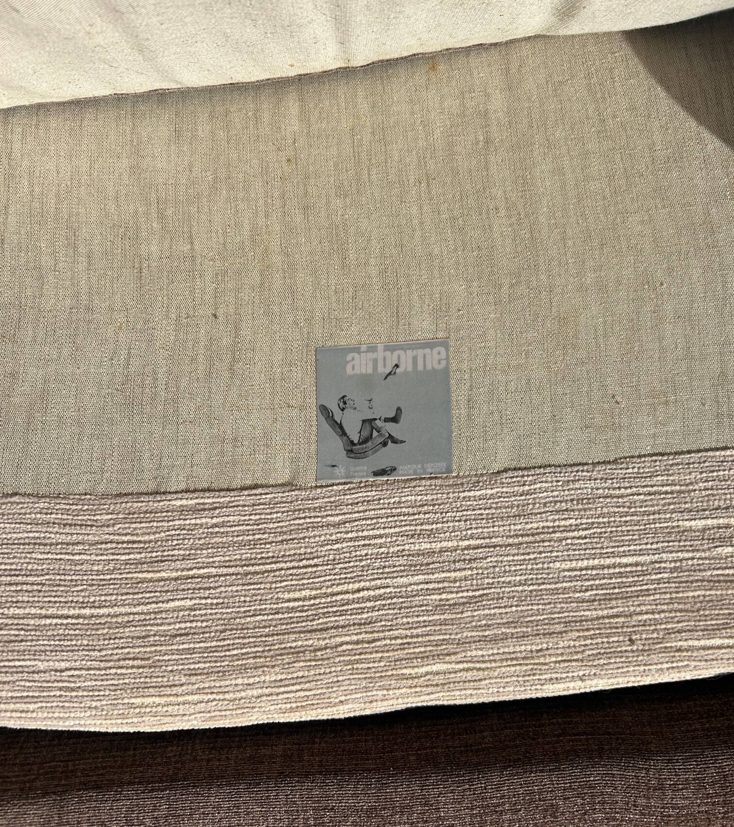 Michel Cadestin armchair and ottoman for Airborne