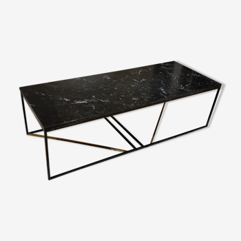 Table basse marbre noir