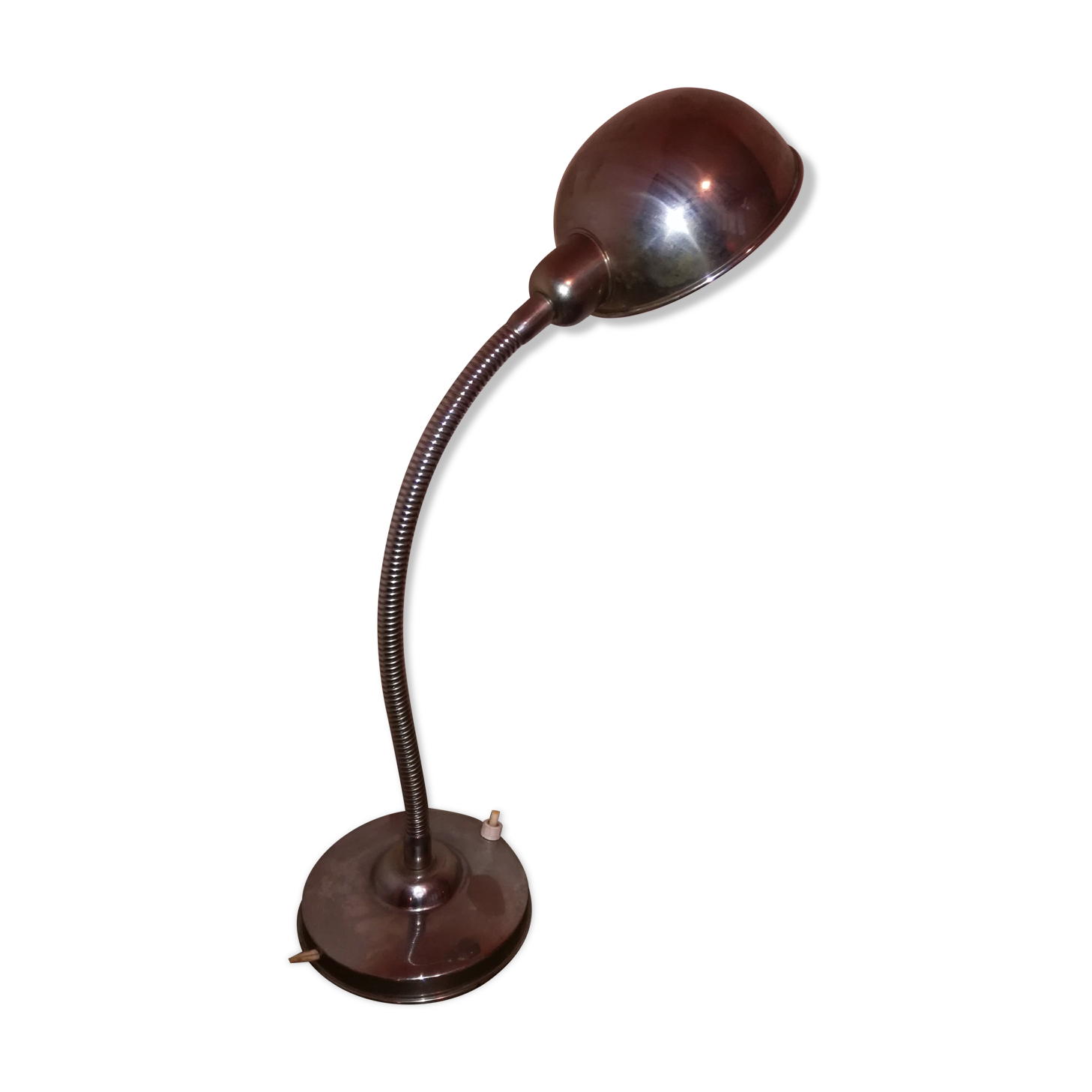 Industrial chrome lamp