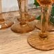 Set of 5 pink liquor glasses