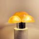 Piero gianemilio & anna monti “luna” table lamp for candle, italy, circa 1970
