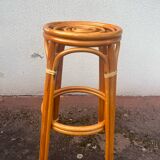 3 vintage rattan stools from the 70s