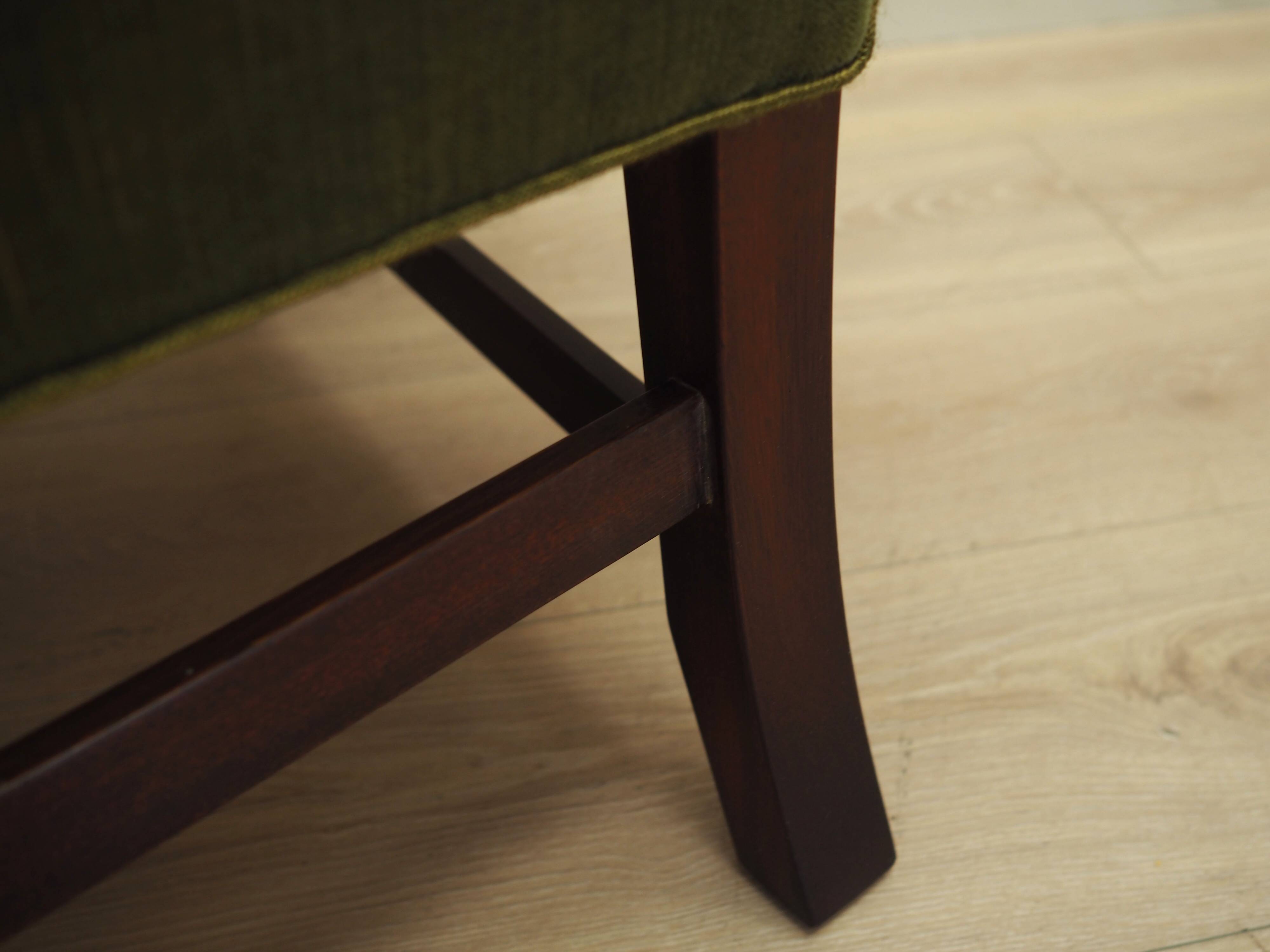 Fauteuil en acajou, design danois, années 1970, production : Danemark