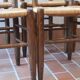 6 straw farm chairs