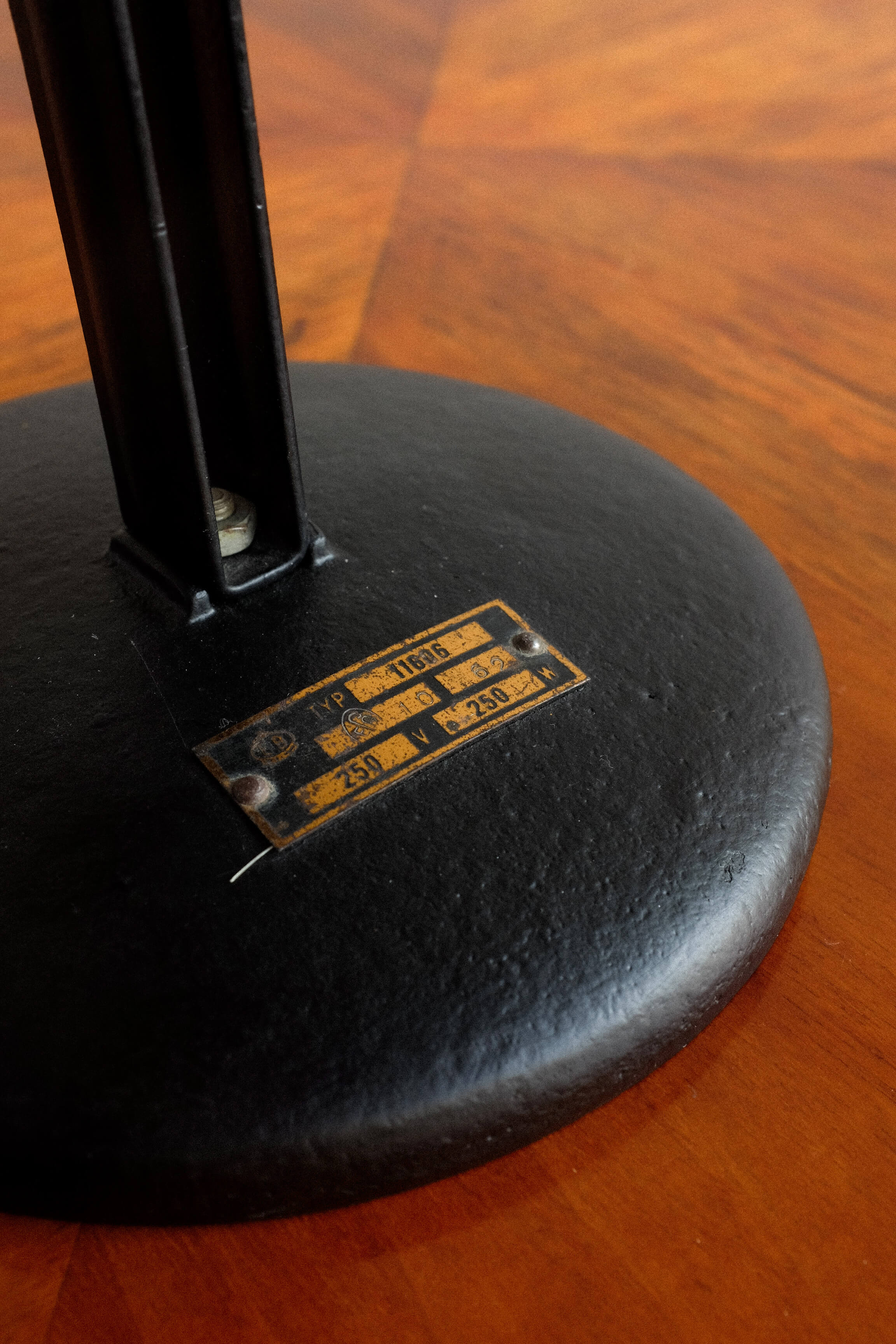 Czechoslovakian industrial adjustable table lamp, 1960s