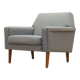 Fauteuil gris, design danois, années 1970, production : Danemark