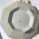 Art Deco soup tureen octagonal porcelain white silver net