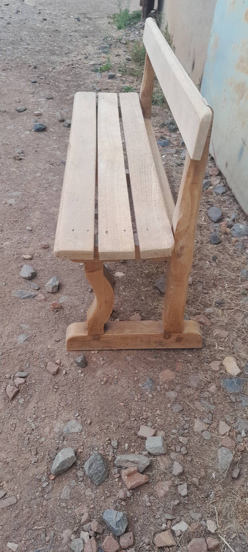 Small decorative beech bench
