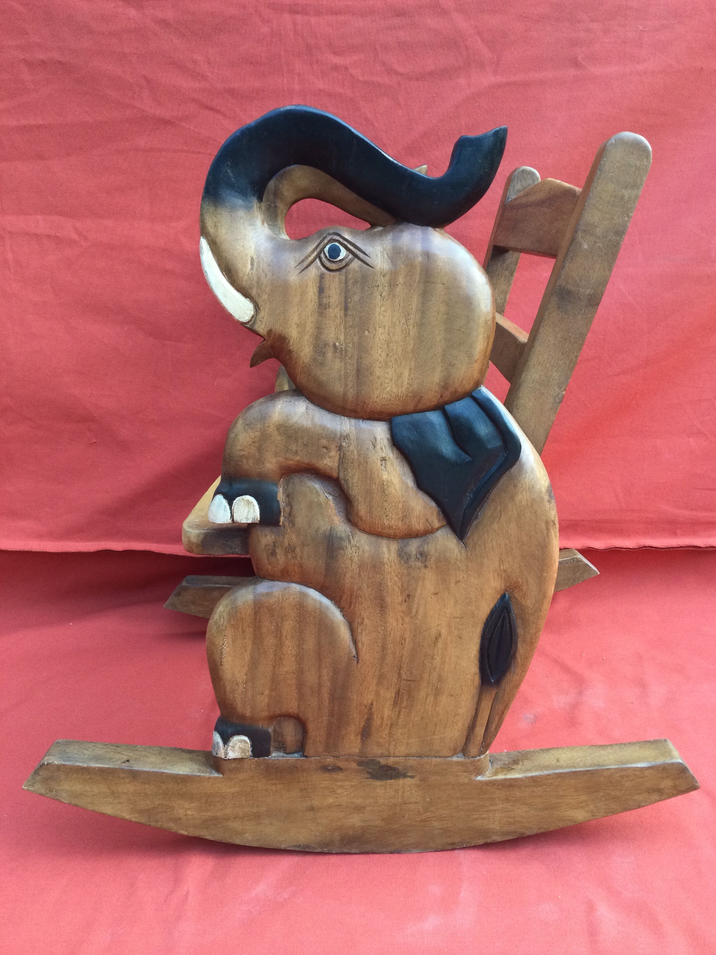 Elephant child rocking chair