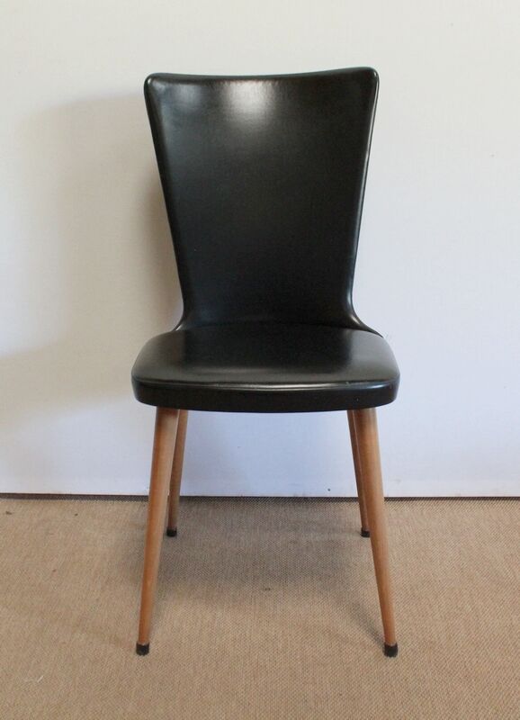 Suite of 8 baumann chairs, "essor" model – 1960s