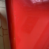 Lacquered red tv cabinet