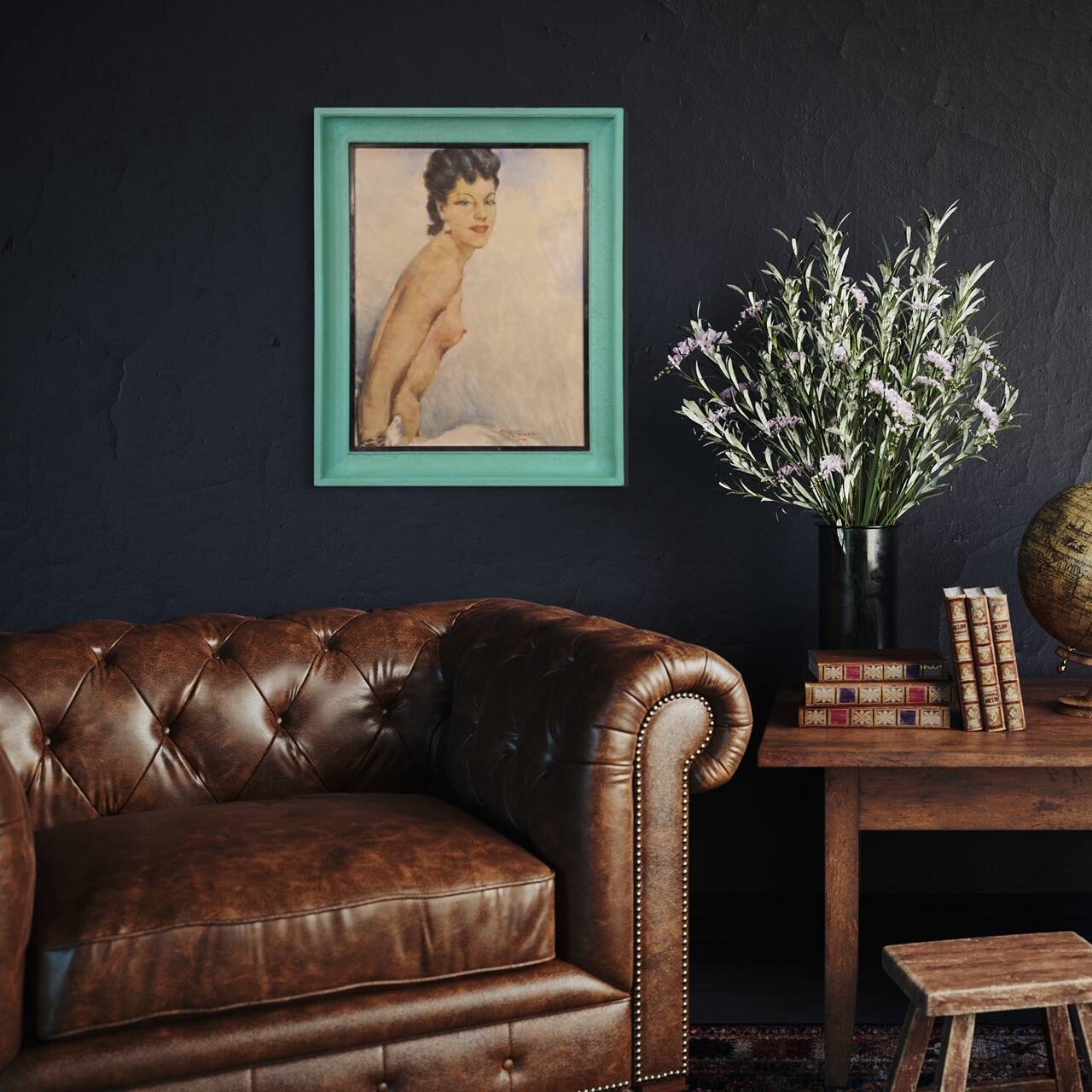 French woman nude painting