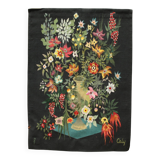 Aubusson tapestry with floral decoration Carton de Caly