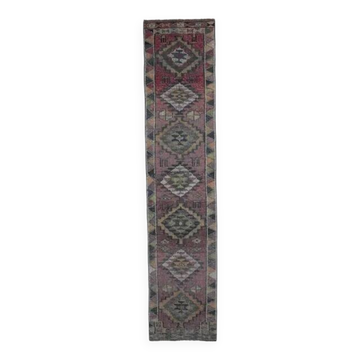 Turkish Handmade Wool Runner 73x337