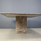 Table à manger en granit carré vintage, années 1970