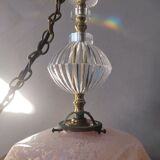 Clichy clouded glass handkerchief suspension