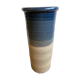 Vase en grès émaillé bleu
