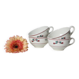 Set of 4 cups, vintage, French