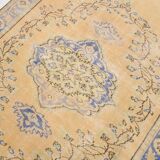 5x8 Rug For Living Room Yellow Blue Vintage Rug, 170x253Cm