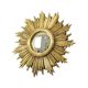 Vintage Sunburst Mirror Sun Mirror Gold Leaf Sixties 42cm