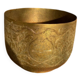 Vieux vase indo-persan en laiton