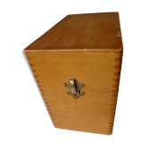 Boîte archivage en bois, années 60