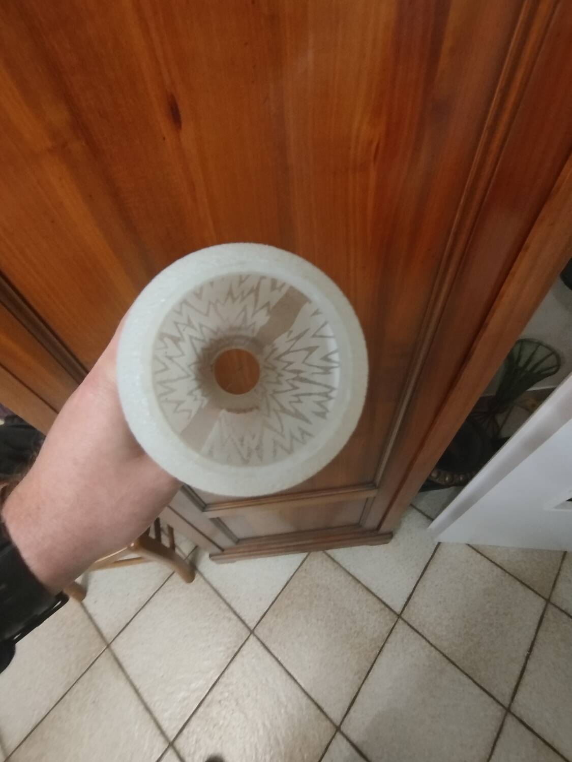 5 tulip-shaped lamps in Art Deco atomic style