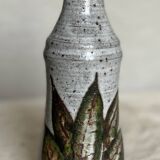 Vase grès pyrité émaillé d'Edmond Guizol à Vallauris vers 1960