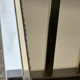 Belgo chrome tray / rolling table in chrome and gilded brass 70'S