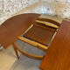 1960s Scandinavian extendable teak round table
