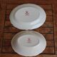 2 oval dishes in english porcelain