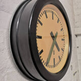 Large 1950s Bakelite East German Modernest Factory Clocks By GW ( Geratewerk Liepzig )