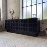 Brutalist sideboard attributed to De Coene, 1970s