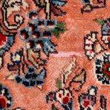 Traditional pink wool persian runner rug handwoven oriental wool carpet runner 85x295cm