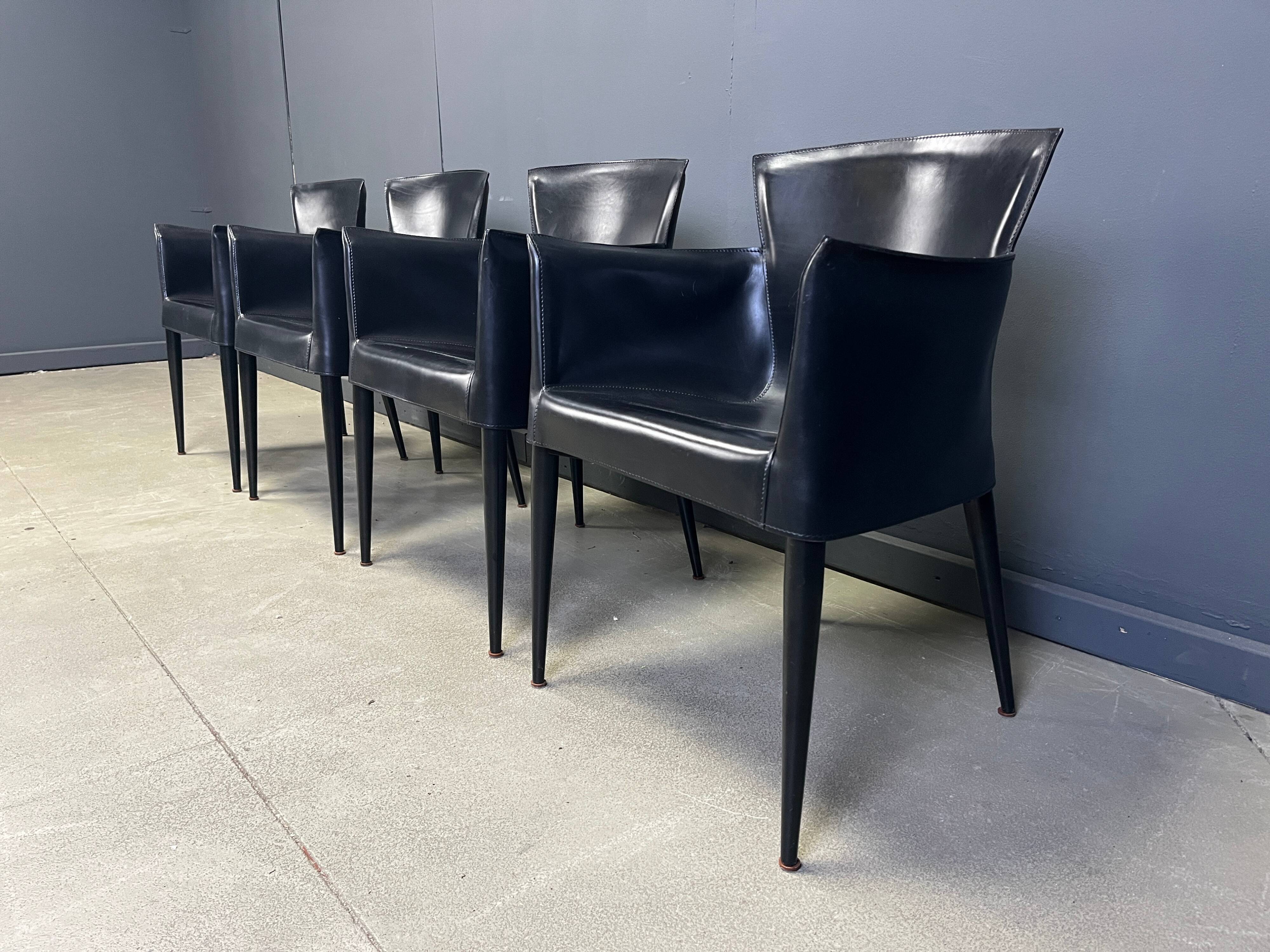 Vela dining chairs by Carlo Bartoli for Matteo Grassi, 1980s