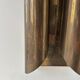 Pair of vintage wall lights in patinated brass, France 1970