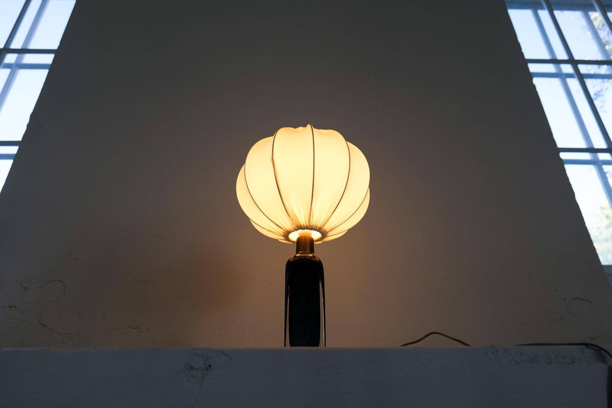 Mid-century modern table lamp by Carl Fagerlund for Orrefors Sweden RD 1406