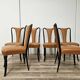 Set of 6 dining chairs by Vittorio Dassi from the 1950s